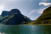 Norvegia, la regione dei fiordi, vedute durante la gita in battello lungo l'Aurlandsfjord e il Noeroyfjord. 